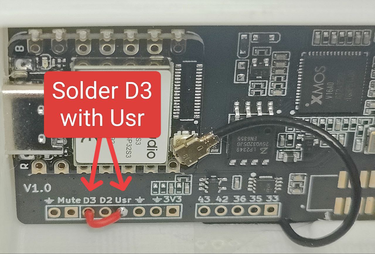 ReSpeake-lite connect Usr and D3 pins