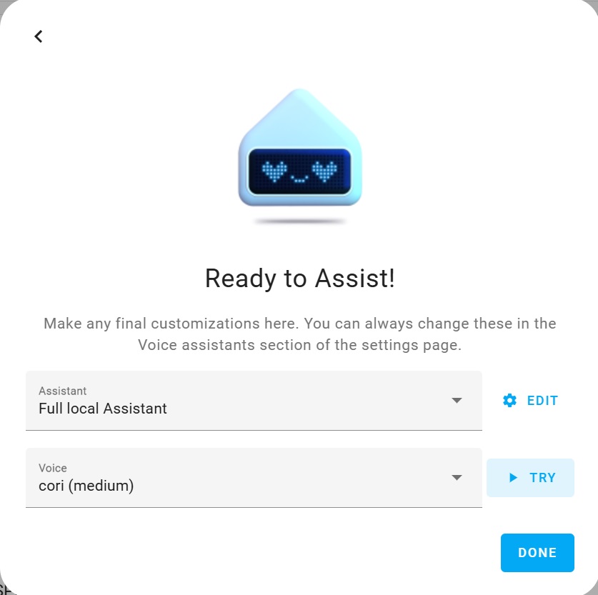 Home Assistant - voice assistant add-ons installed